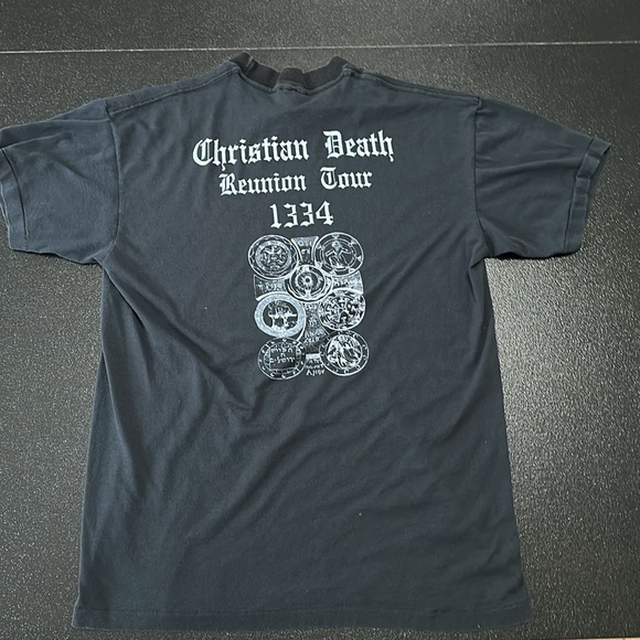 Vintage Punk Christian Death Reunion Tour t-shirt from 1989. Backprint. - Picture 4 of 7